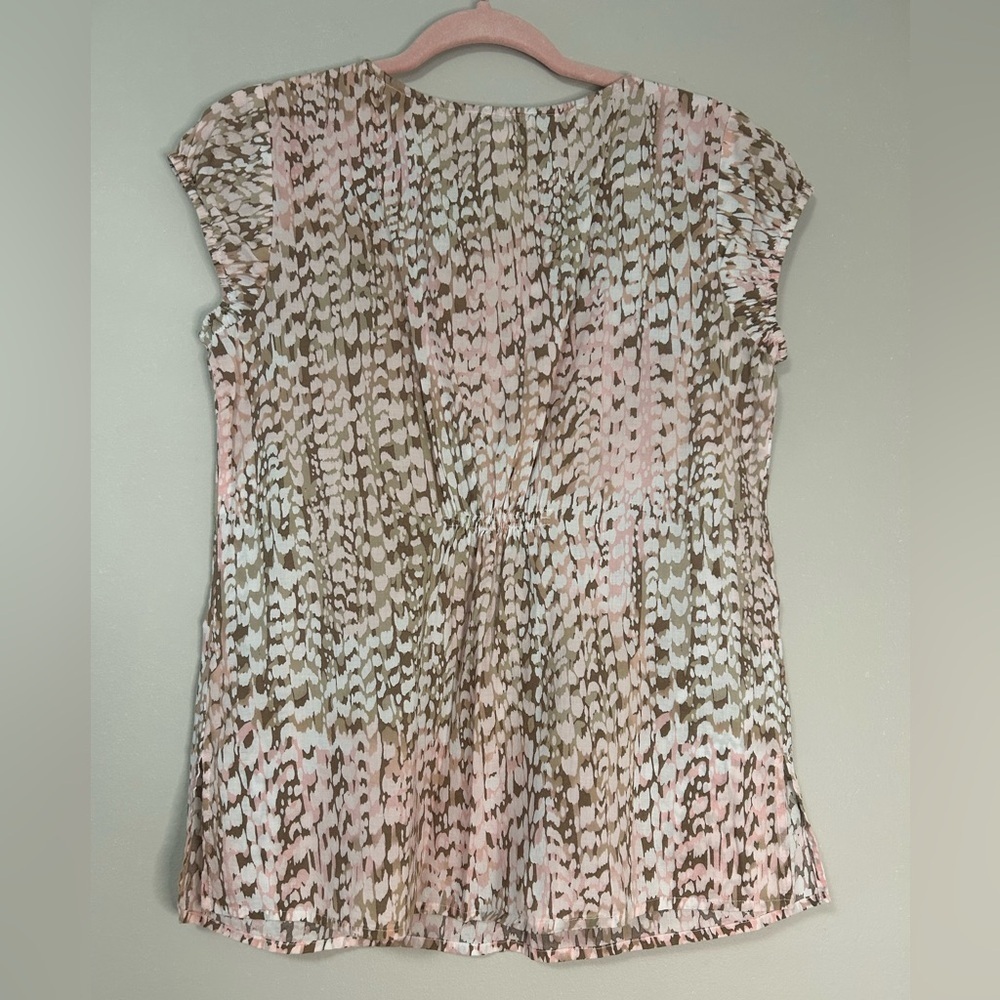 Women's Liz & Co Pink and Brown Top, Size S - Picture 8 of 8